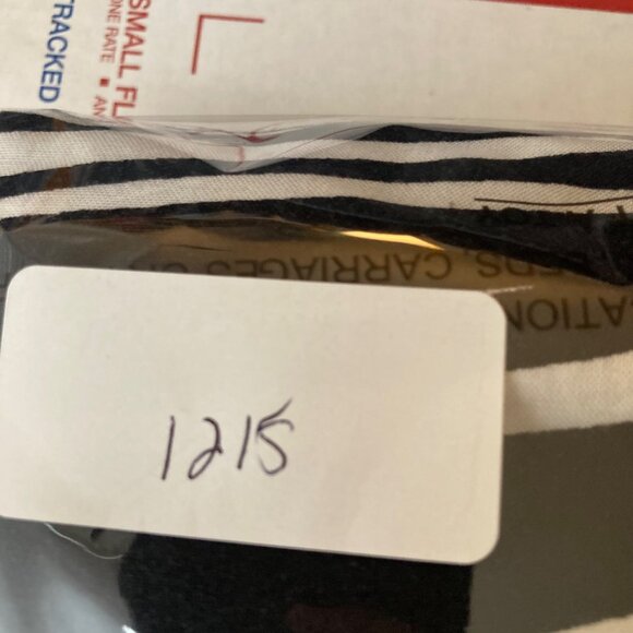 Womens Ellen Tracy Striped Wide Leg Pants Pull On Elastic Waist Black White L Dr - Picture 8 of 8